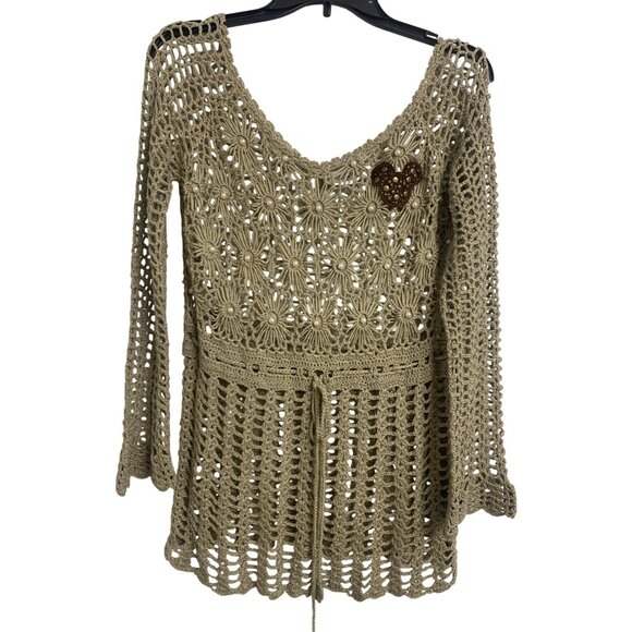 Disney Parks Tops - Disney Parks Kingdom Couture Crochet Blouse Size M